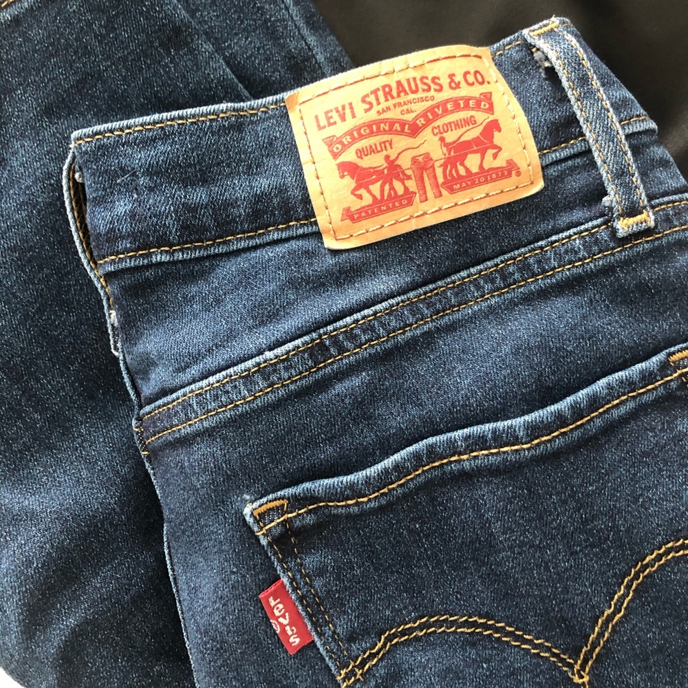 LEVIS 724 high rise straight crop